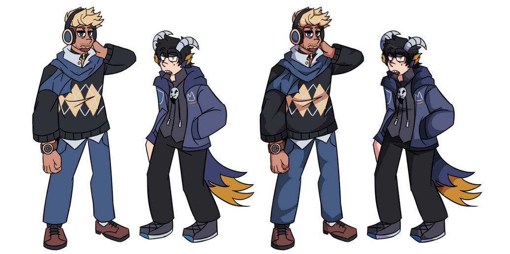 Flat Colored and Full Color Examples